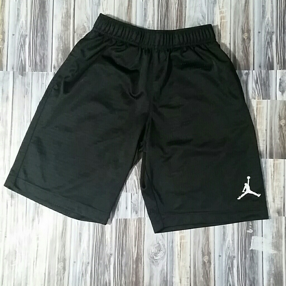 Black and white jordans shorts.